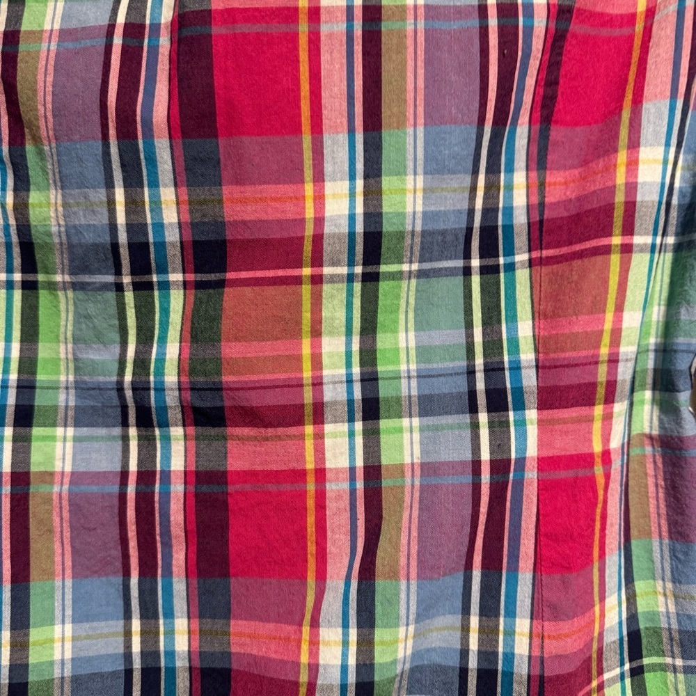 100% Cotton Ralph Lauren Sport Plaid Shirt - Picture 4 of 5